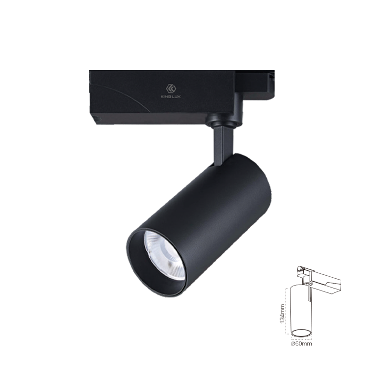 Đèn chiếu rọi ray-F2 20W, Màu đen