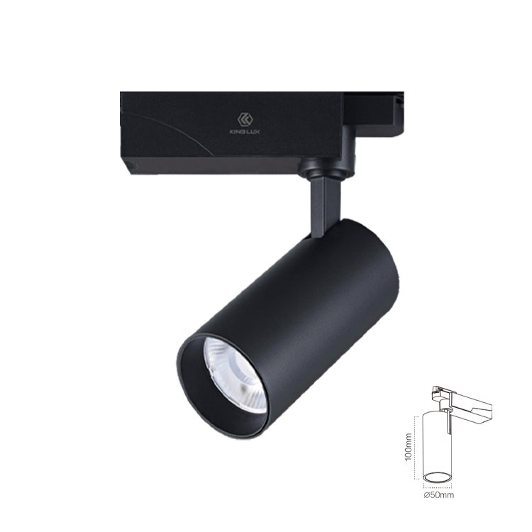 Đèn chiếu rọi ray-F2 15W, Màu đen