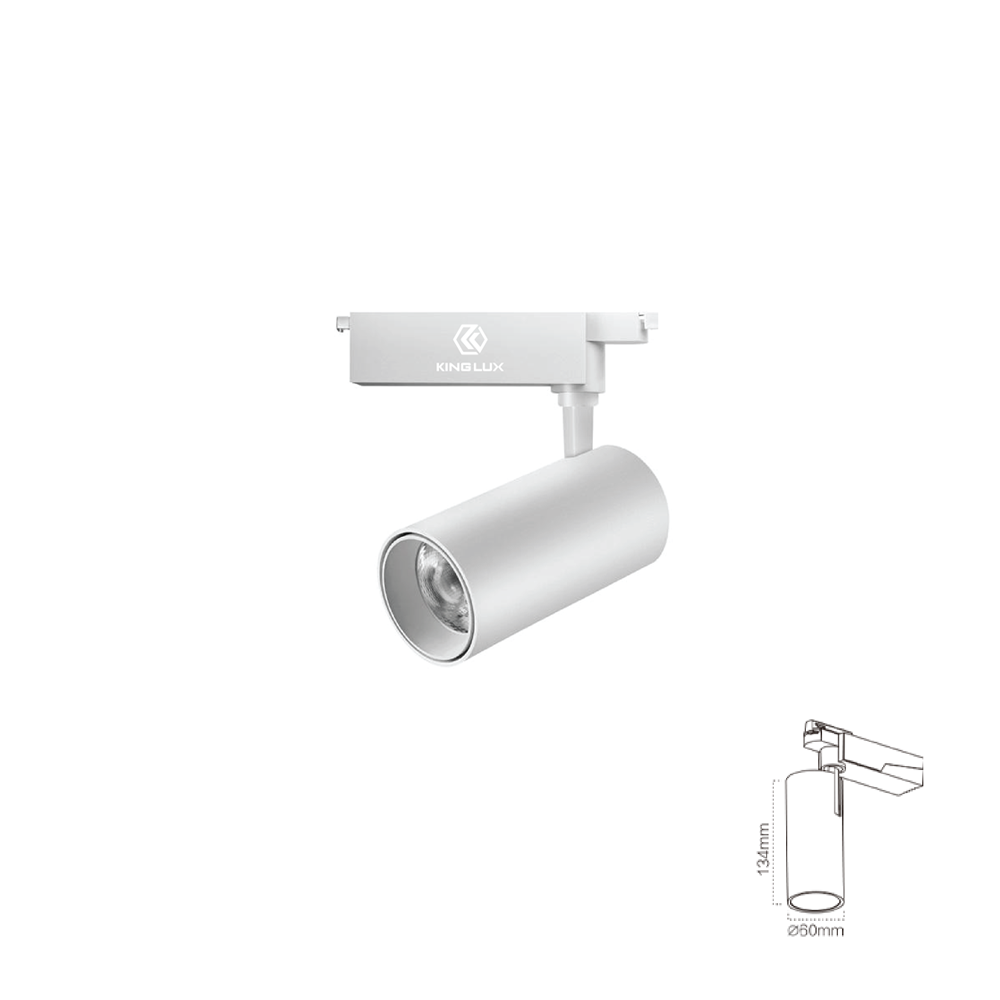 Đèn chiếu rọi ray-F2 20W, Màu trắng