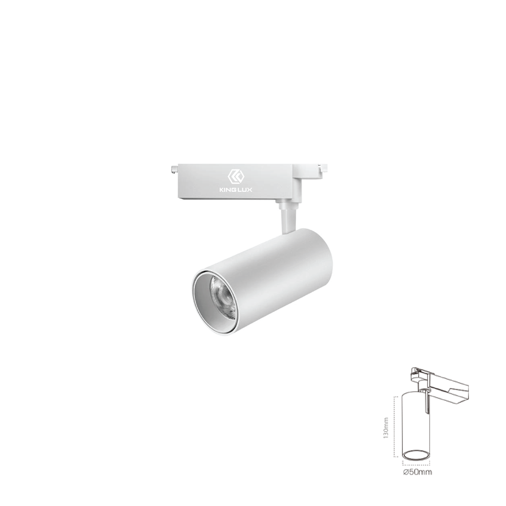 Đèn chiếu rọi ray-F2 15W, Màu trắng