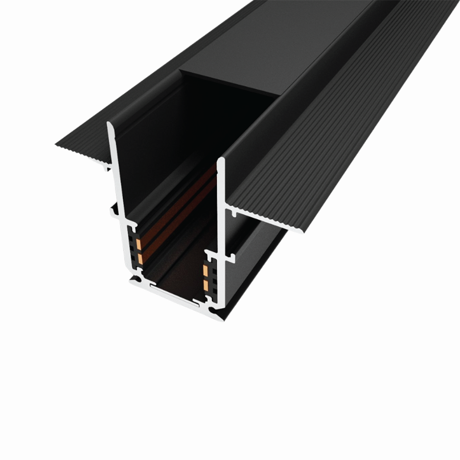 Ray nam châm âm trần 22mm, màu đen, dài 1 mét