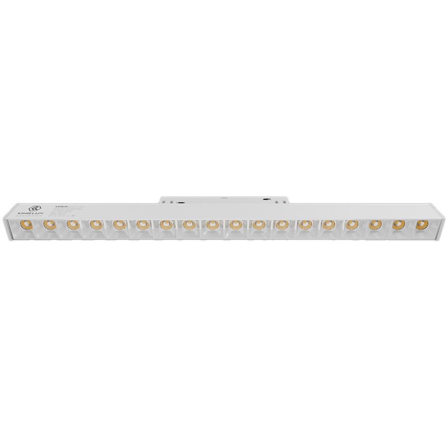Đèn chiếu rọi gắn ray nam châm cao cấp Kinglux-18W, vỏ trắng