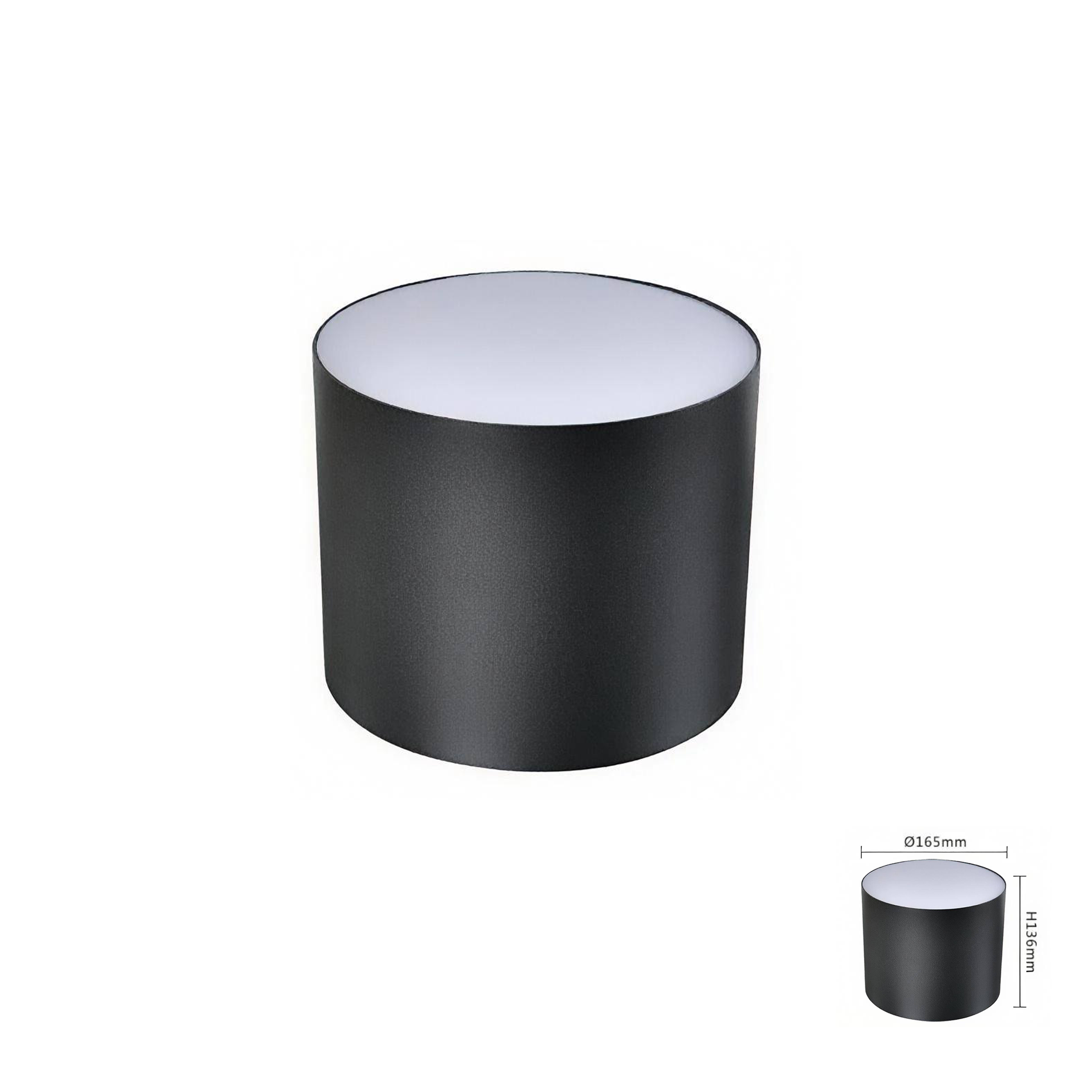 Bơ tán quang 50W, Đen nhám