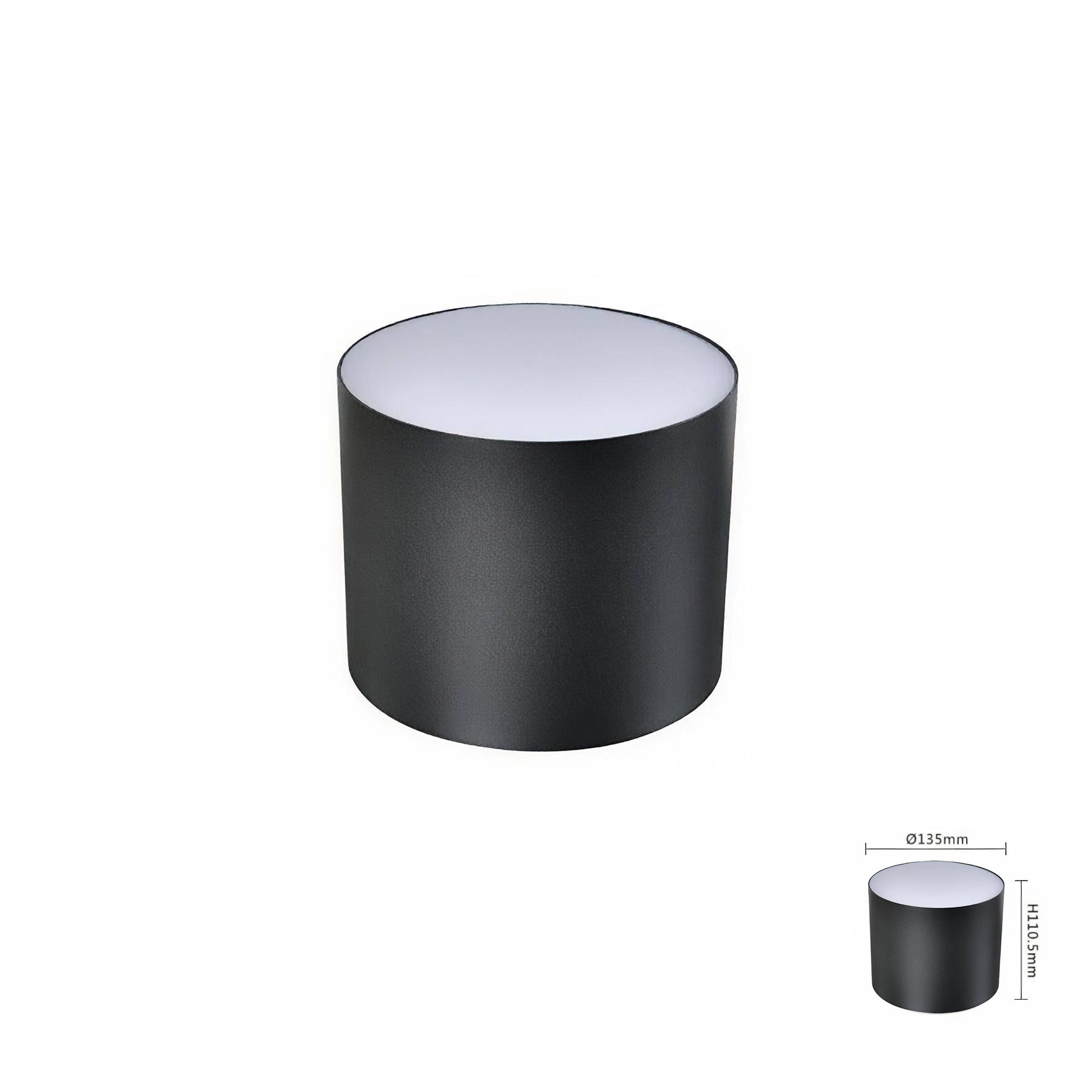 Bơ tán quang 30W, Đen nhám