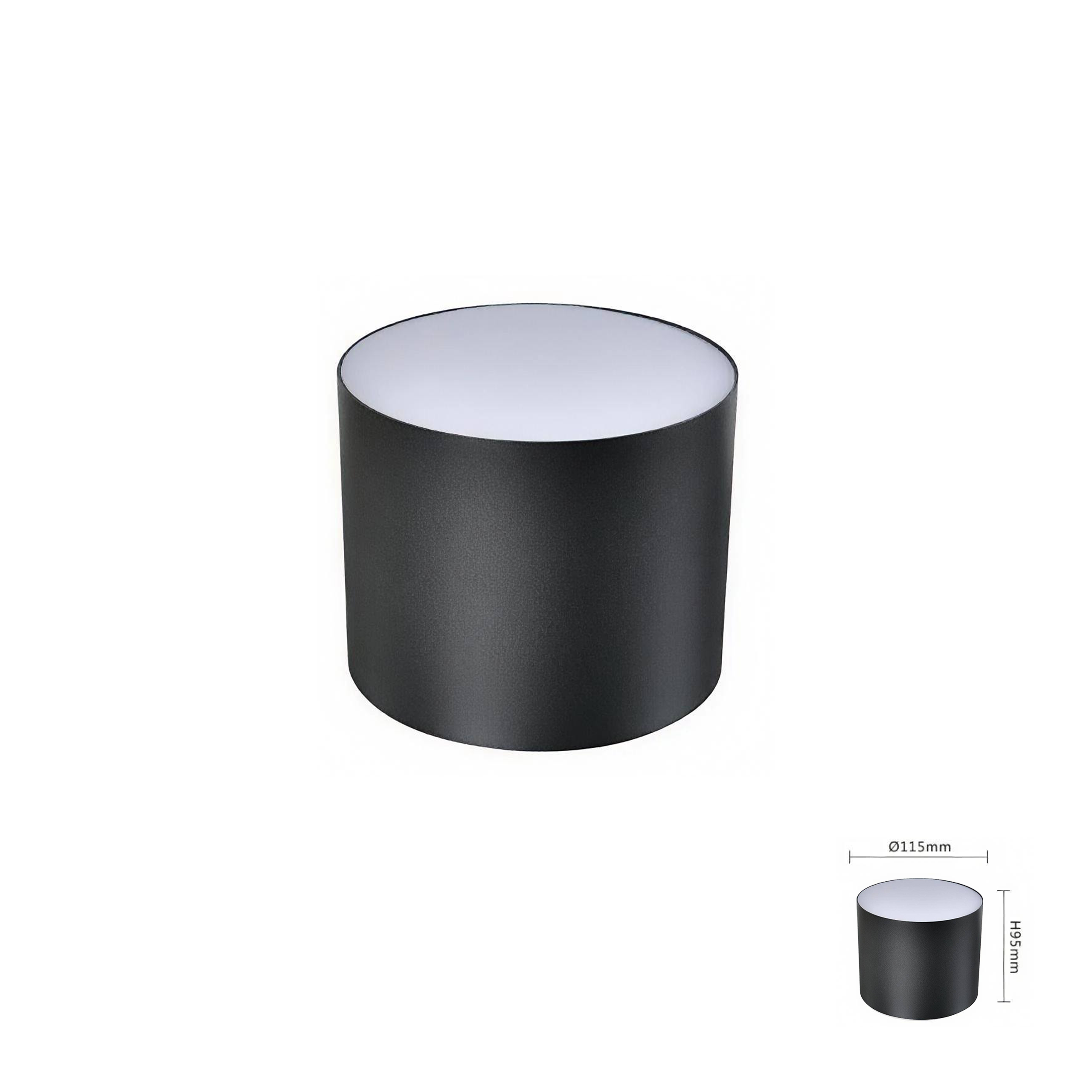 Bơ tán quang 20W, Đen nhám