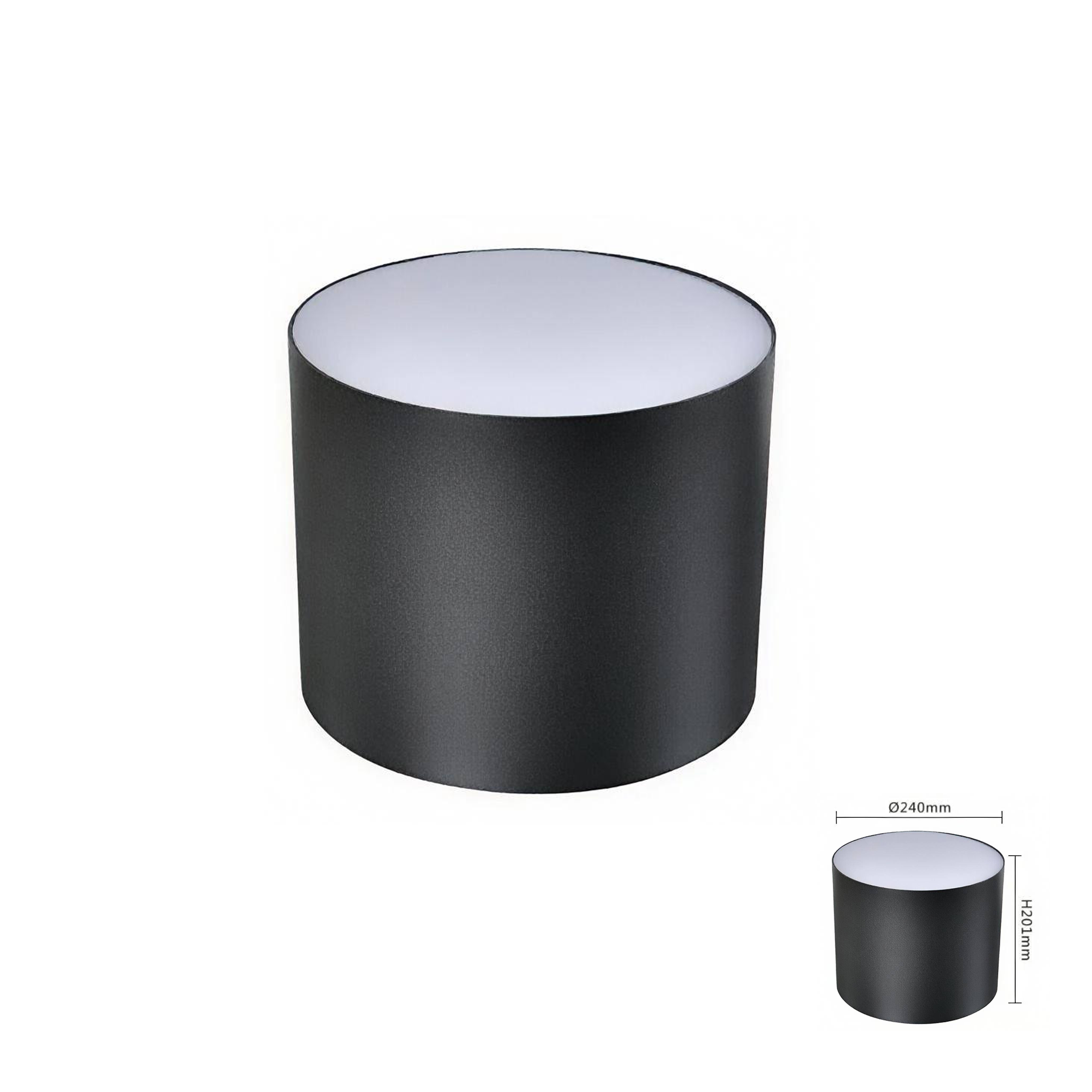 Bơ tán quang 100W, Đen nhám