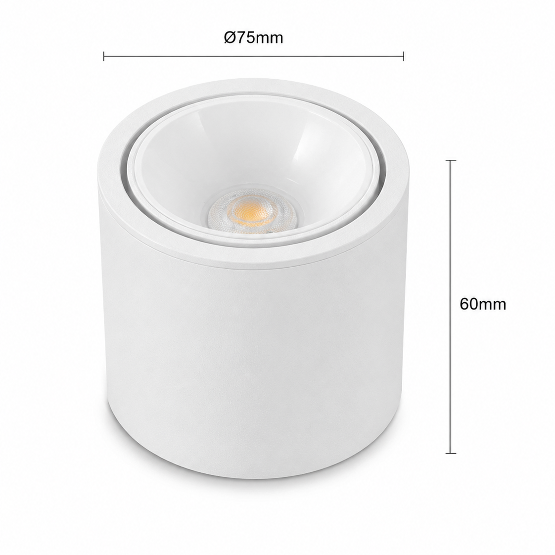 Đèn Mini bơ rọi 6000K-Trắng