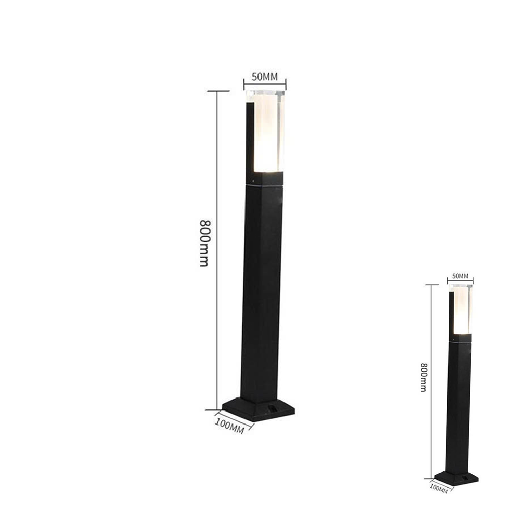 Đèn sân vườn trụ vuông