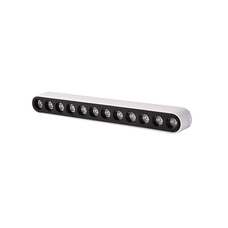 Đèn rọi gắn ray siêu mỏng, vỏ trắng, 12W, đơn sắc
