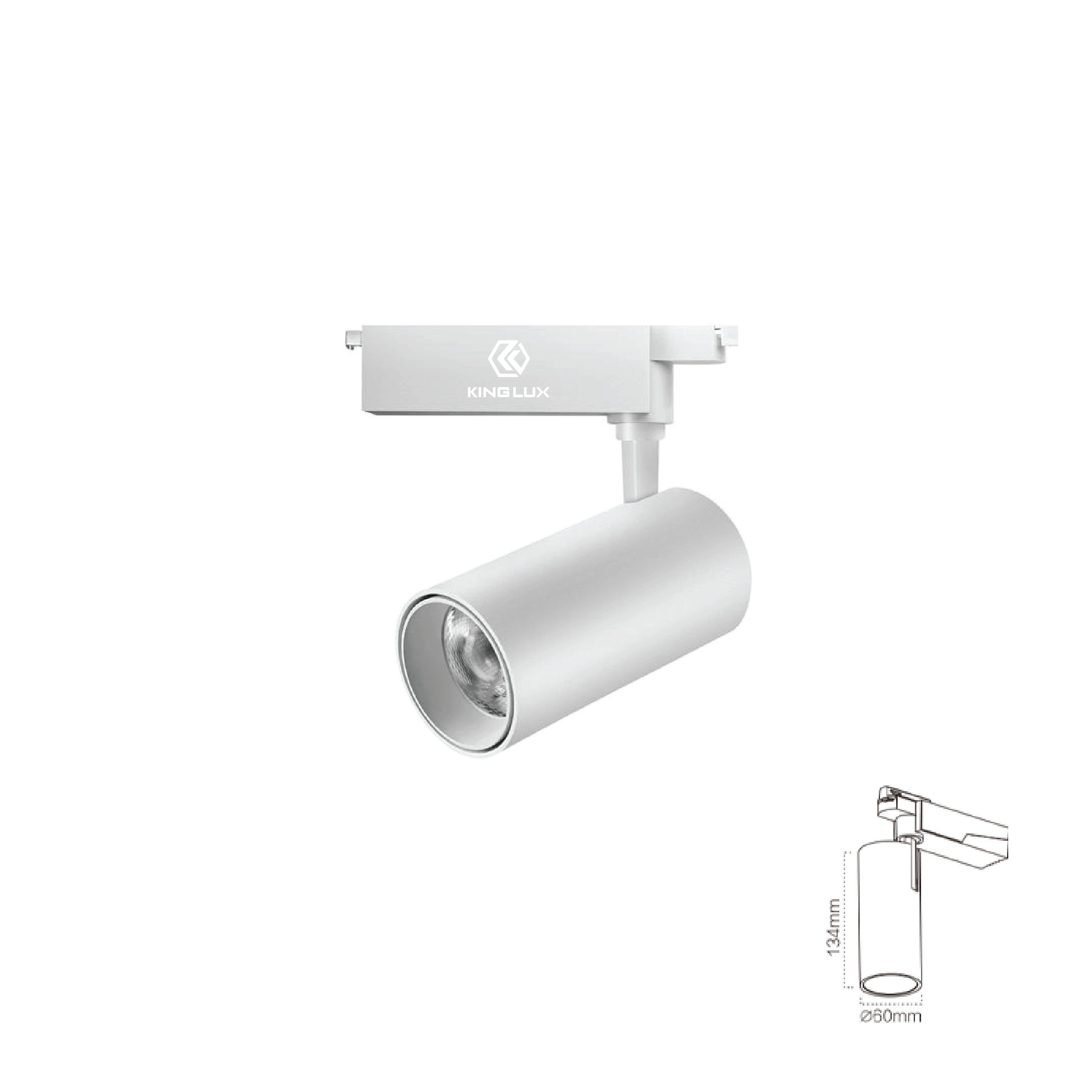 Đèn chiếu rọi ray-F2 20W, Màu trắng