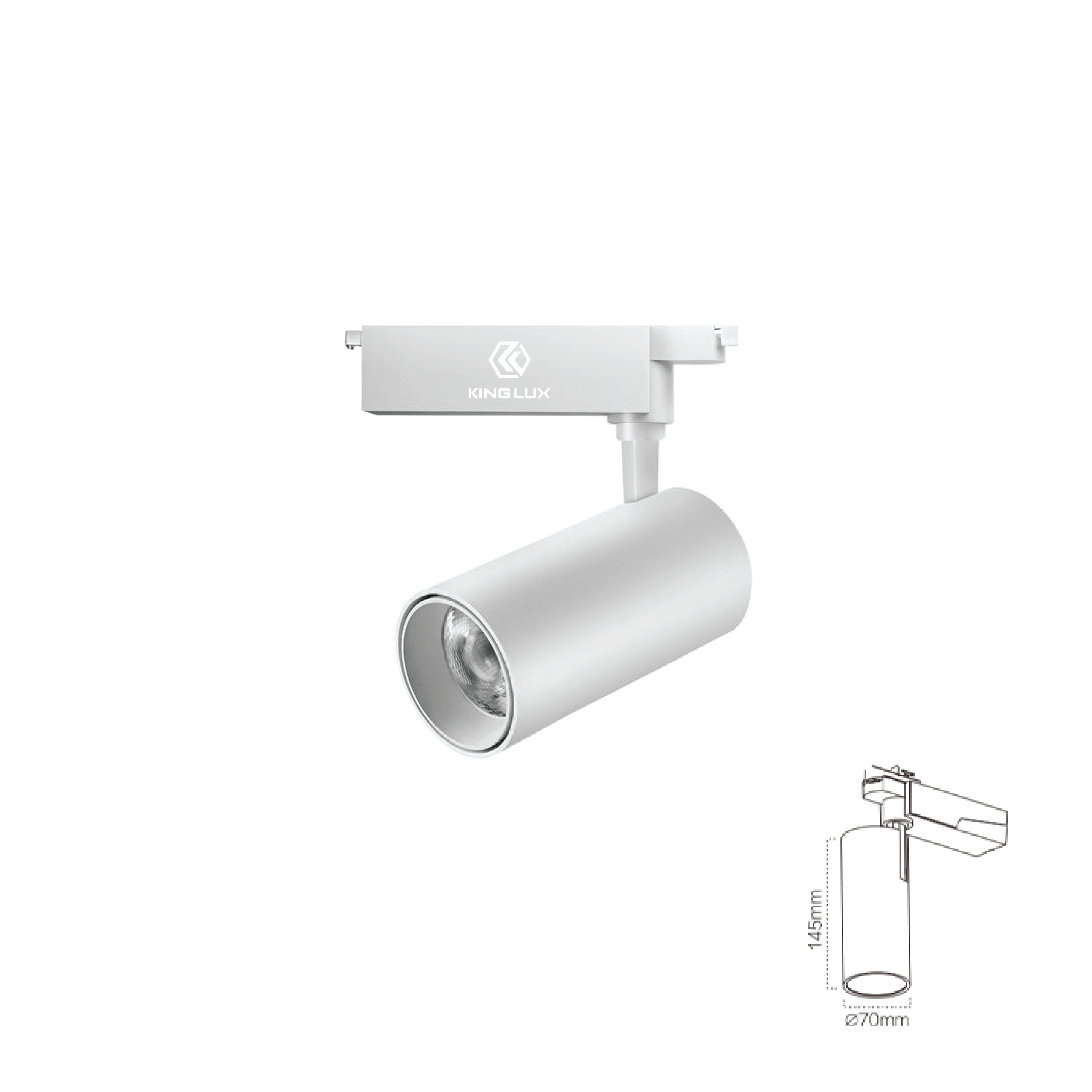 Đèn chiếu rọi ray-F2 30W, Màu trắng