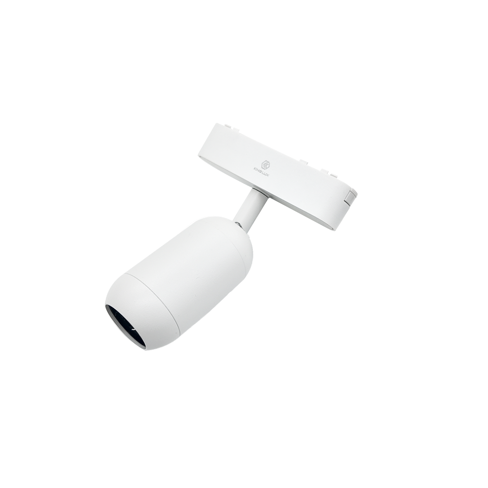 Đèn chiếu rọi bầu dục gắn ray nam châm siêu mỏng, 6W, vỏ trắng