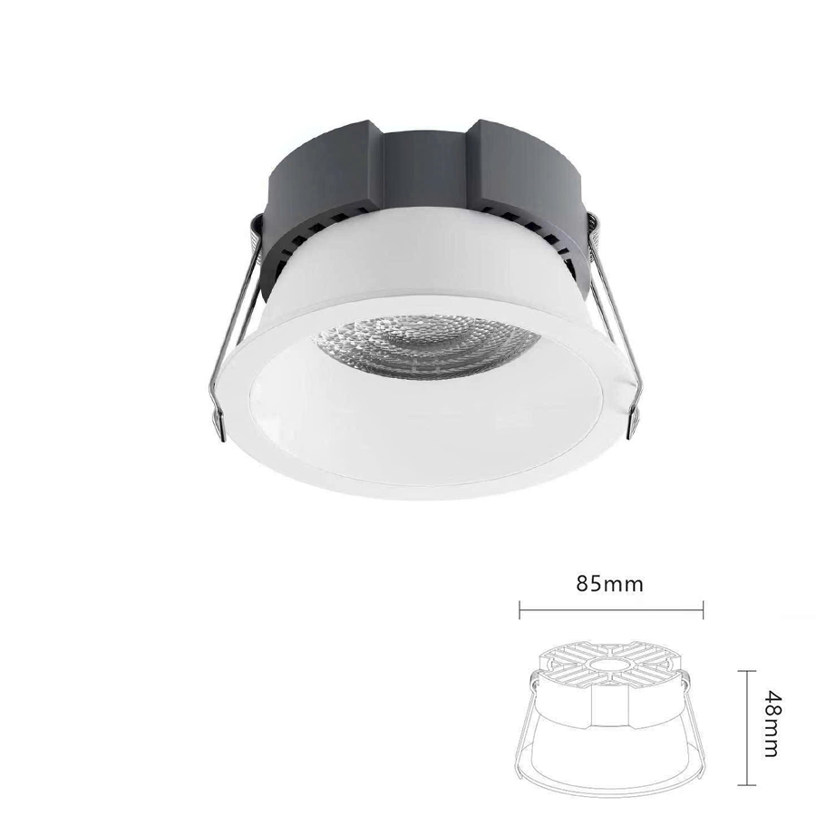 Đèn Downlight tán quang chóa sâu chống chói 9W, đơn sắc