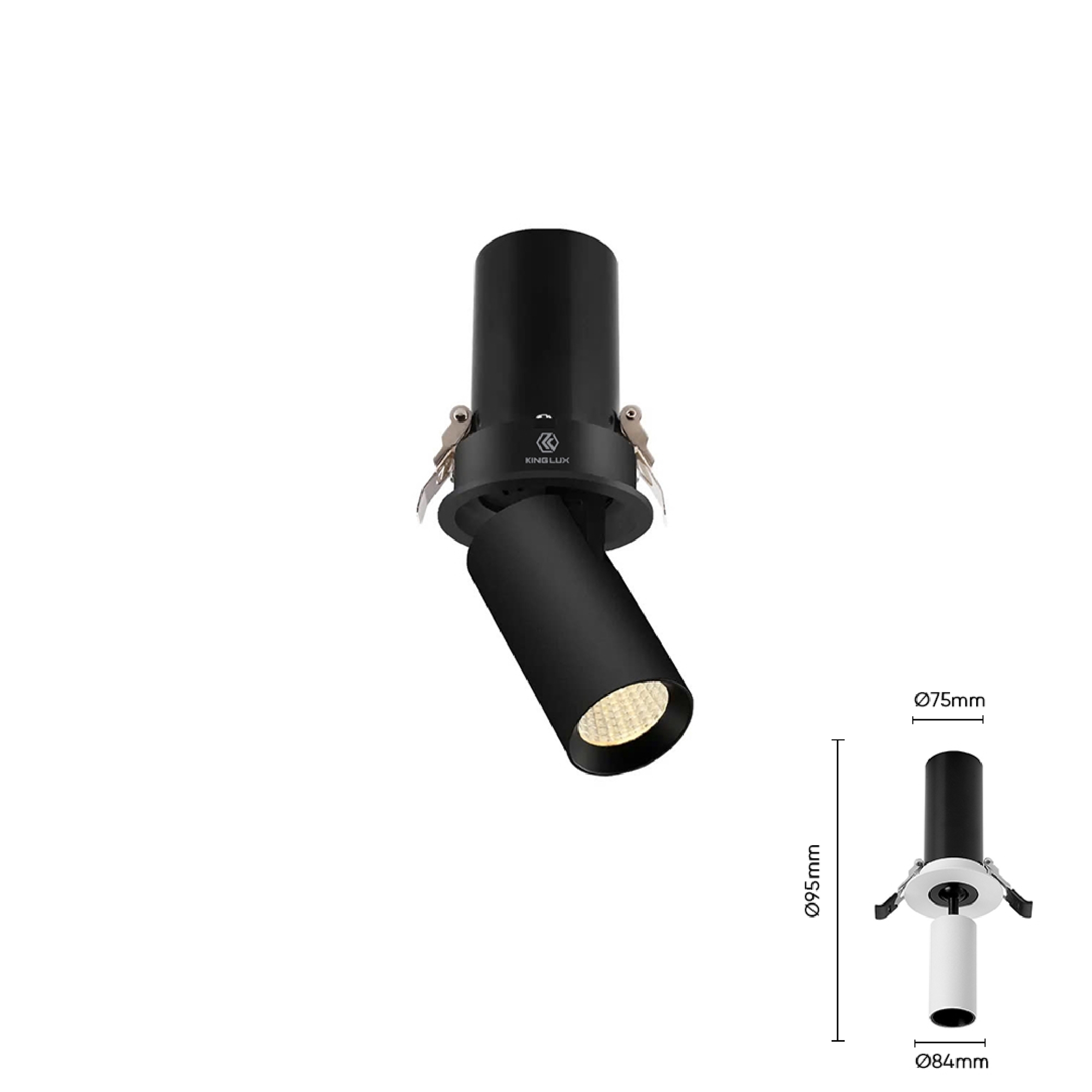 Spotlight 360°, SPTT-10-T84 vỏ đen, công suất 10W