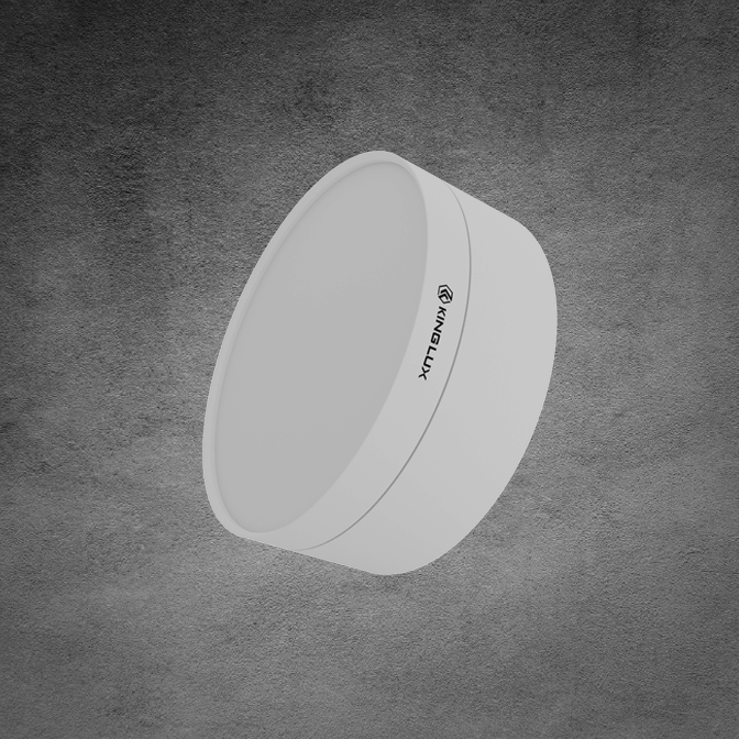 Đèn bơ tán quang 15W, vỏ trắng, 3 màu