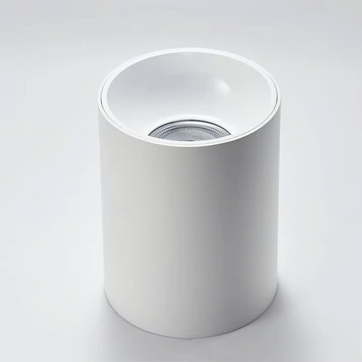 Đèn bơ chiếu rọi 10W, vỏ trắng, ánh sáng đơn sắc